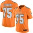 Nike Miami Dolphins #75 Ereck Flowers Orange Mens Stitched NFL Limited Rush Jersey