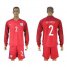 England #2 Walker Away Long Sleeves Soccer Country Jersey