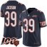 Nike Chicago Bears #39 Eddie Jackson Navy Blue Team Color Mens Stitched NFL 100th Season Vapor Limited Jersey