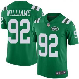 Nike New York Jets #92 Leonard Williams Green Mens Stitched NFL Elite Rush Jersey