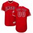 Los Angeles Angels Majestic Alternate Flex Base Authentic Collection Custom Jersey Scarlet