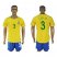Brazil #3 T.Silva Home Soccer Country Jersey
