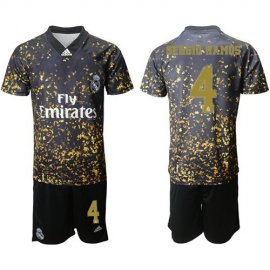 Real Madrid #4 Sergio Ramos Camo Soccer Club Jersey