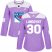 Adidas New York Rangers #30 Henrik Lundqvist Purple Authentic Fights Cancer Womens Stitched NHL Jersey