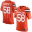Nike Cleveland Browns #58 Christian Kirksey Orange Alternate Mens Stitched NFL New Elite Jersey