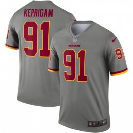 Washington Football Team #91 Ryan Kerrigan Nike Inverted Legend Jersey Gray