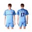 Manchester City #17 De Bruyne Home Soccer Club Jersey