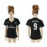 Womens Real Madrid #9 Benzema Away Soccer Club Jersey