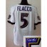 Nike Baltimore Ravens #5 Joe Flacco White Mens Stitched NFL Elite Autographed Jersey