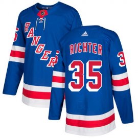 Adidas New York Rangers #35 Mike Richter Royal Blue Home Authentic Stitched NHL Jersey