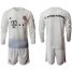 Bayern Munchen Blank Away Long Sleeves Soccer Club Jersey