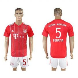 Bayern Munchen #5 Benatia Home Soccer Club Jersey