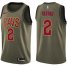 Mens Nike Cleveland Cavaliers #2 Kyrie Irving Green Salute to Service NBA Swingman Jersey
