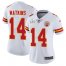 Nike Kansas City Chiefs #14 Sammy Watkins White Womens Super Bowl LV Bound Stitched NFL Vapor Untouchable Limited Jersey