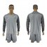 Brazil Blank Grey Goalkeeper Long Sleeves Soccer Country Jersey