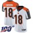 Nike Cincinnati Bengals #18 A.J. Green White Mens Stitched NFL 100th Season Vapor Limited Jersey