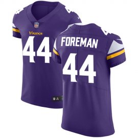 Nike Minnesota Vikings #44 Chuck Foreman Purple Team Color Mens Stitched NFL Vapor Untouchable Elite Jersey