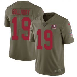 Nike New York Giants #19 Kenny Golladay Olive Mens Stitched NFL Limited 2017 Salute To Service Jersey