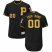 Pittsburgh Pirates Majestic Alternate Flex Base Authentic Collection Custom Jersey Black