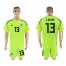 Mexico #13 G. OCHOA Fluorescent Green Goalkeeper 2018 FIFA World Cup Soccer Jersey