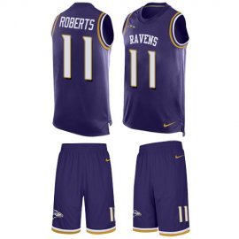 Nike Baltimore Ravens #11 Seth Roberts Purple Team Color Mens Stitched NFL Limited Tank Top Suit Jersey