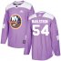 Adidas New York Islanders #54 Oliver Wahlstrom Purple Authentic Fights Cancer Stitched NHL Jersey