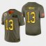 New Orleans New Orleans Saints #13 Michael Thomas Mens Nike Olive Gold 2019 Salute to Service Limited NFL 100 Jersey