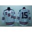 2010 Olympic Team USA #15 Jamie Langenbrunner Embroidered White 1960 Throwback NHL Jersey