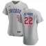 Chicago Cubs #22 Jason Heyward Mens Nike Gray Road 2020 Authentic Team Jersey
