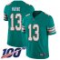 Nike Miami Dolphins #13 Dan Marino Aqua Green Alternate Mens Stitched NFL 100th Season Vapor Limited Jersey