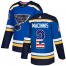 Adidas St. Louis Blues #2 Al MacInnis Blue Home Authentic USA Flag Stitched NHL Jersey