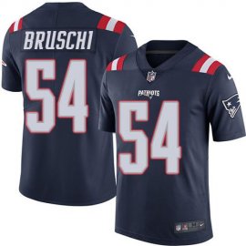 Nike New England Patriots #54 Tedy Bruschi Navy Blue Mens Stitched NFL Limited Rush Jersey