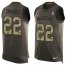 Nike Las Vegas Raiders #22 Isaiah Crowell Green Mens Stitched NFL Limited Salute To Service Tank Top Jersey