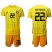 Germany #22 Ter Stegen Yellow Goalkeeper Soccer Country Jersey