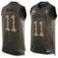 Nike Philadelphia Eagles #11 Carson Wentz Green Mens Stitched NFL Limited Salute To Service Tank Top Jersey