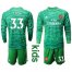 Arsenal #33 Cech Green Long Sleeves Kid Soccer Club Jersey