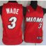 Kids Miami Heat 3 Wade Red Jersey Cheap
