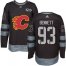 Adidas Calgary Flames #93 Sam Bennett Black 1917-2017 100th Anniversary Stitched NHL Jersey