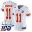 Nike Kansas City Chiefs #11 Demarcus Robinson White Super Bowl LIV 2020 Womens Stitched NFL 100th Season Vapor Untouchable Limited Jersey