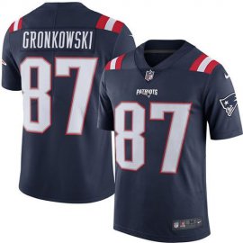 Nike New England Patriots #87 Rob Gronkowski Navy Blue Youth Stitched NFL Limited Rush Jersey