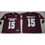 Georgia Bulldogs #15 Dak Prescott Maroon SEC Patch Stitched NCAA Jersey
