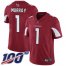 Nike Arizona Cardinals #1 Kyler Murray Red Team Color Mens Stitched NFL 100th Season Vapor Limited Jersey