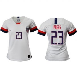 Womens USA #23 Press Home Soccer Country Jersey