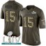 Nike Kansas City Chiefs #15 Patrick Mahomes Green Super Bowl LIV 2020 Youth Stitched NFL Limited 2015 Salute to Service Jersey