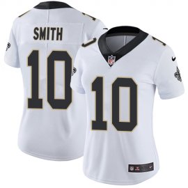 Nike New Orleans Saints #10 TreQuan Smith White Womens Stitched NFL Vapor Untouchable Limited Jersey