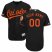 Baltimore Orioles Majestic Alternate Flex Base Authentic Collection Custom Jersey Black