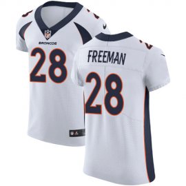 Nike Denver Broncos #28 Royce Freeman White Mens Stitched NFL Vapor Untouchable Elite Jersey