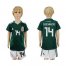 Mexico #14 Chicharito Home Kid Soccer Country Jersey