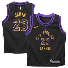 LeBron James Los Angeles Lakers Nike Toddler 2023/24 Swingman Replica Jersey – City Edition – Black