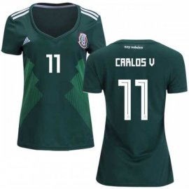 Womens Mexico #11 Carlos V. Home Soccer Country Jersey